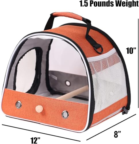 Small Bird Travel Carrier (Orange)