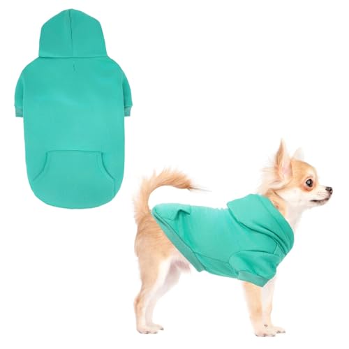 Dog Hoodie for Small Medium Dogs Cats (Lake Blue / X-Small)