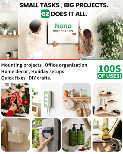 Heavy Duty Invisible Bond Nano Double Sided Mounting Tape (16.5 Feet)