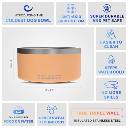 Coldest Dog Bowl (200 oz / Sahara Peach)