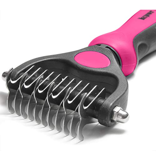 Pet Grooming Brush (Pink / Small)