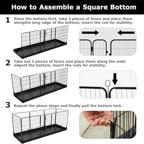 Rectangle Playpen Bottom Pad for 24'' Width 8 Panel Pen (8-Panels 24.0"W)