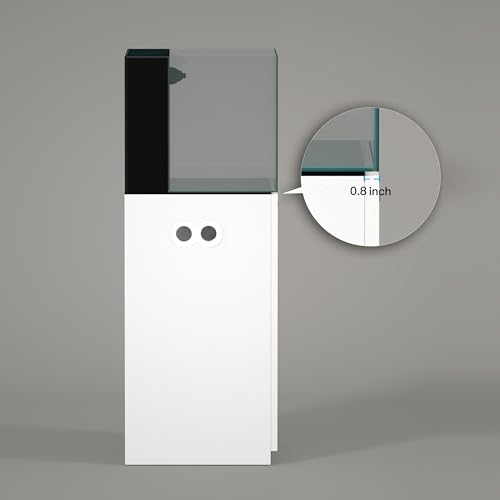 Wooden Aquarium Stand & Cabinet (W17.7xD17.7xH31.5in(45x45x80cm) / White)