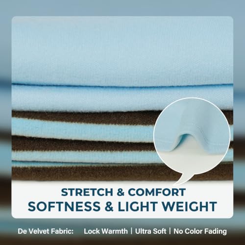2Pack Dog Sweater for Medium Dogs Soft Pet Coats Fleece Sweatshirt (X-Large (19-27lbs) / 6# Stripe+blue)