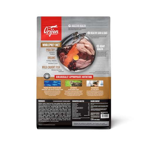 Grain Free WHOLEPREY Dry Cat Food Original Recipe 4lb Bag (4 Pound (Pack of 1))