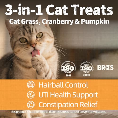 Cat Grass Treats with Cranberry & Pumpkin (2.25 Pound (Pack of 1))