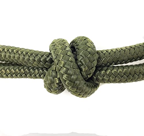 Horse Rope Training Halter (Olive Green / Large)