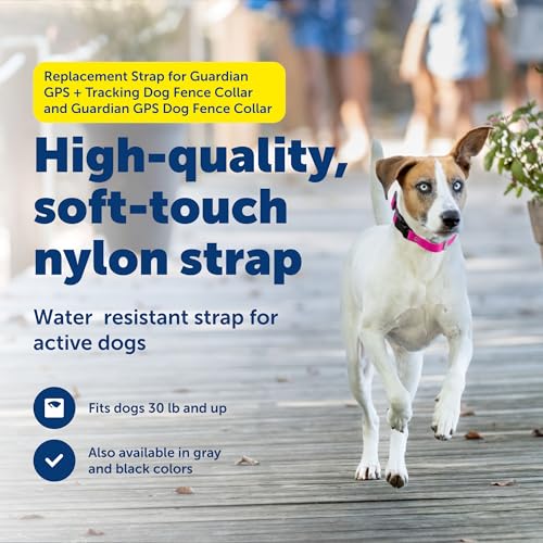 Guardian GPS + Tracking Dog Fence Replacement Collar Strap (Pink / Replacement Strap)