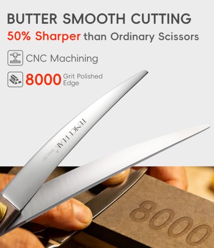 Professional Curved Dog Grooming Scissors 7'' Rose Gold 440C Stainless Steel Pet Cutting Shears Safety Trimming Shearing for Dogs Cats (Curved / 7")