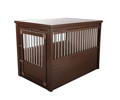 ECOFLEX® XL Furniture Style Dog Crate & End Table (Russet / 42.6"L x 27.6"W x 30.9"H)