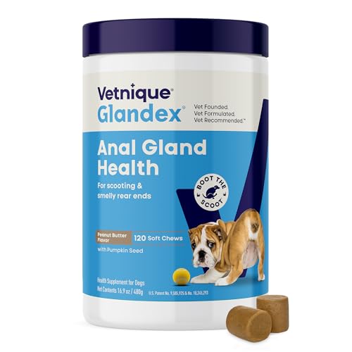 Glandex for Dogs Anal Gland Chews 120ct Pumpkin (120ct)