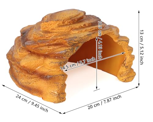 Resin Reptile Hideout (Large Size ( Yellow))