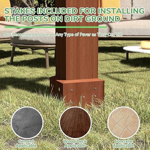 12x24 FT Cedar Wood Pergola (12x24 FT)