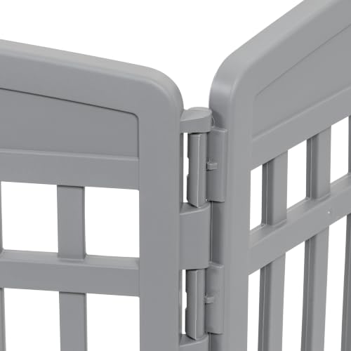 8 Panel Dog Playpen (8 Panel - 34" H / Gray)