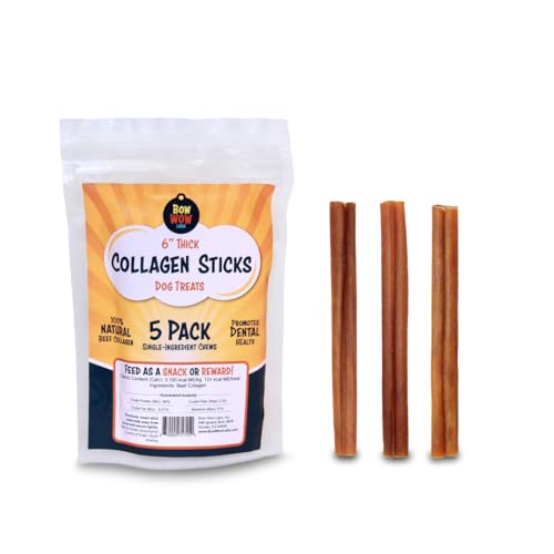 SafeFit™ Beef Collagen Sticks for Dogs (6" - Thick)