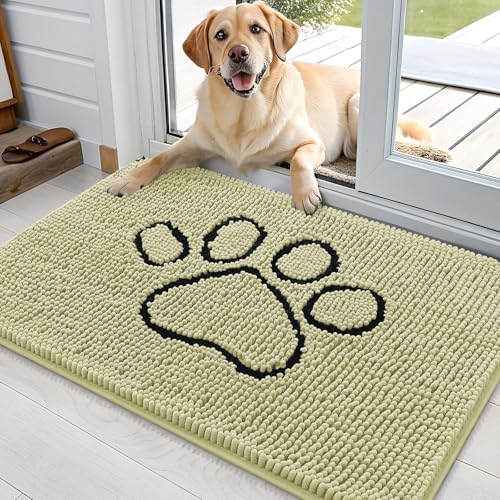 Dog Door Mat for Muddy Paws 36x24 (Vanilla / 36" X 24")