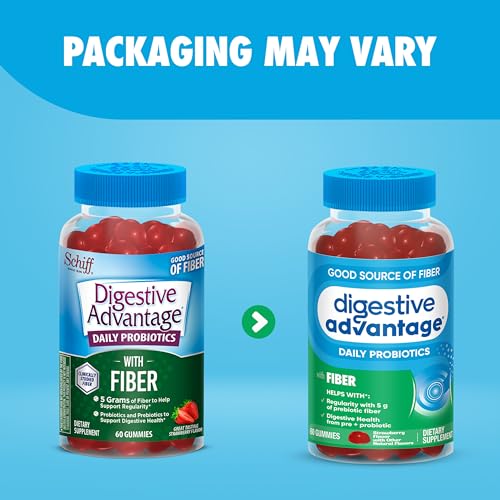 Prebiotic Fiber Supplement with Probiotics for Women & Men Digestive Health