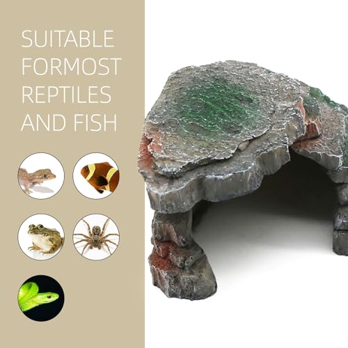 Gecko Hide Shale Scape Step Ledge (Small-B-7.3 * 4.4 * 3)