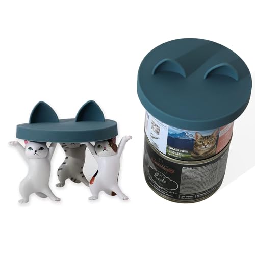 Cat Food Can Lids for 3oz Small Pet Cans (Dark Blue)