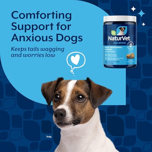 Emotional Support Daily Calming Aid Dog Supplement (120 Count (Soft Chews))