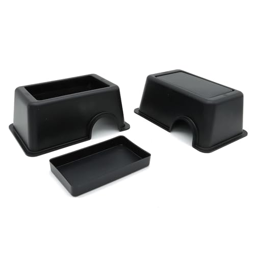 Reptile Hide Box Snake Hide Feel Secure and Safe (Black / Small 4 Pcs)