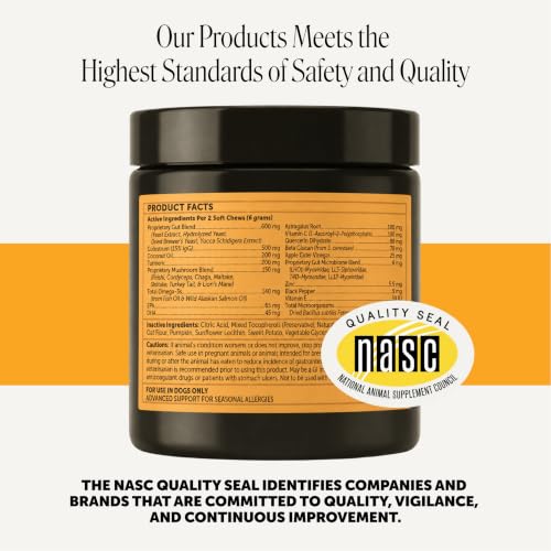 Max Strength Dog Allergy Chews for Itch Relief (90 Count)