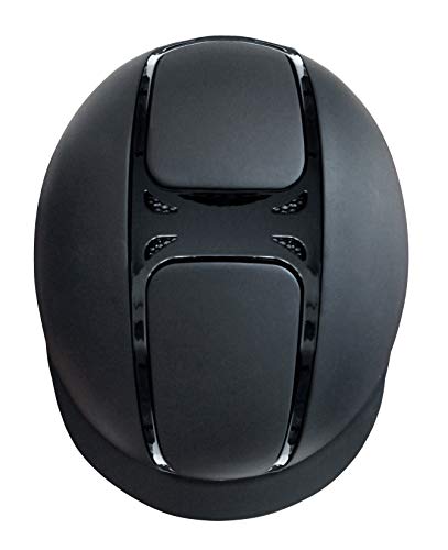 Royal Wide Brim Riding Helmet (Small / Sh Matte Black | Top Matte Black | Tr Black Gloss | Br Wide)