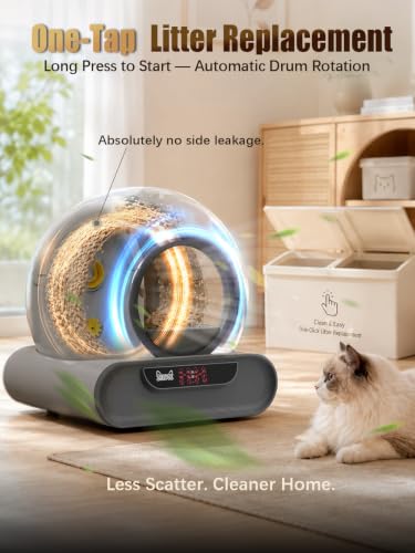 70L Anti Pinch Feature Automatic Cat Litter Box
