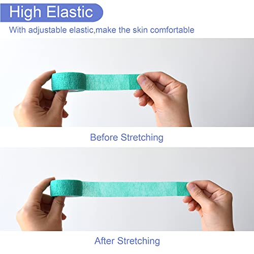 1 Inch Self Adhesive Bandage Wrap (1 Inch / Middle Green)
