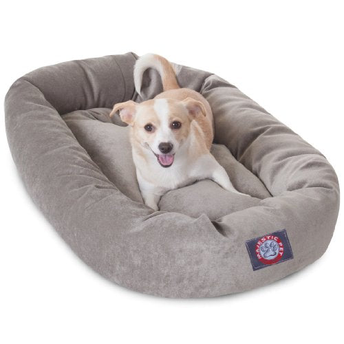 Villa 32 Inch Shredded Memory Foam Dog Bed for Medium Sized Dog 32x23x7 Inch (Vintage)