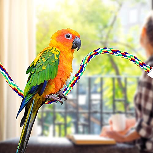 2 Pcs Bird Rope Perches Climbing Rope Cage Accessories (31.5 Inch)