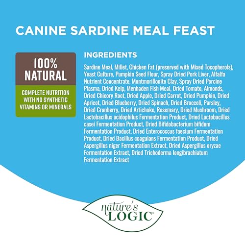 Dry Dog Food Sardine Meal Feast Dry Kibble (13 Pound (Pack of 1))