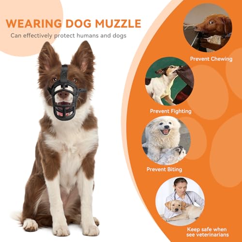 Dog Muzzle Basket Muzzle Anti Biting Chewing (Size 5)