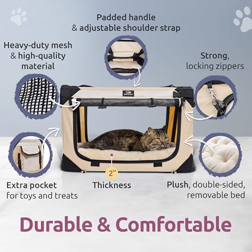 Cat & Dog Carrier (Tan / Medium)