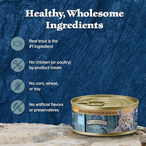Wilderness Rocky Mountain Recipe Wet Cat Food Flakes (5.5 Ounce (Pack of 24))