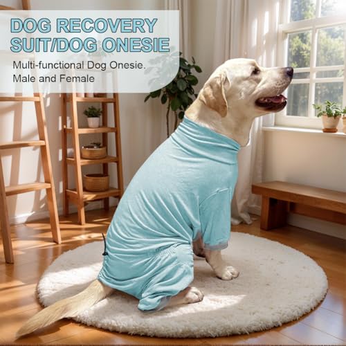 Dog Pyjamas PJS Sweater Clothes and Home Clothing Suitable for Medium to Large Breeds of Dogs (Blue / 5XL)