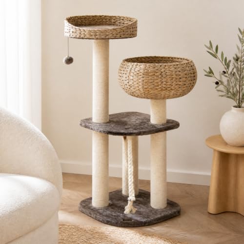 41 Inch Modern Cat Tree for Indoor Cats (41 inches / Coffee)