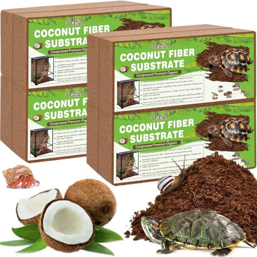 8 Pack Compressed Coconut Fiber Substrate for Reptiles (8 pack)