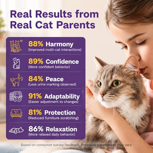 Cat Calming Pheromone Diffuser (Purple / 4.8 Fl Oz)