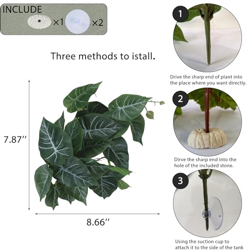 Fake Reptile Plants for Reptile Terrarium Plants