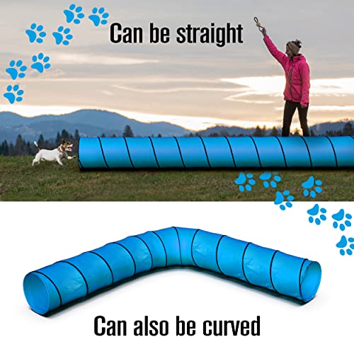 Dog Tunnel Dog Agility Tunnel (Blue)