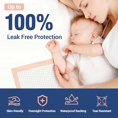 100 Count Extra Large Bed Pads Disposable Adult 40" x 36" (40"x36" -100 Pcs)