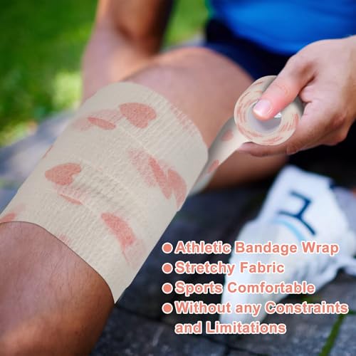 24 Pack Self Adhesive Bandage Wrap (White Heart / 2 Inch)