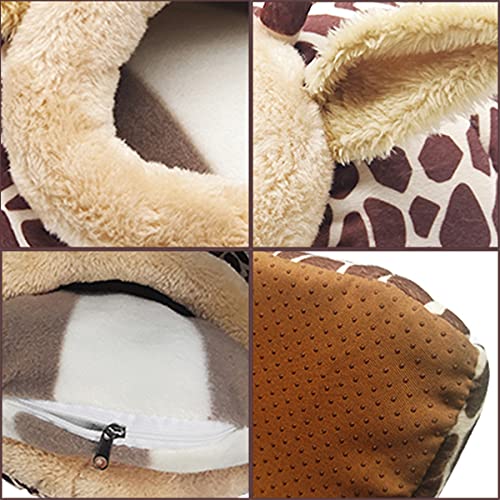 Guinea Pig Rat Bed and Hideout for Ferret Hedgehog Sleep and Hide (3.Giraffes-S)