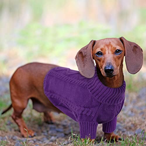 Dog Sweater for Small to Large Dogs (Large / Purple)