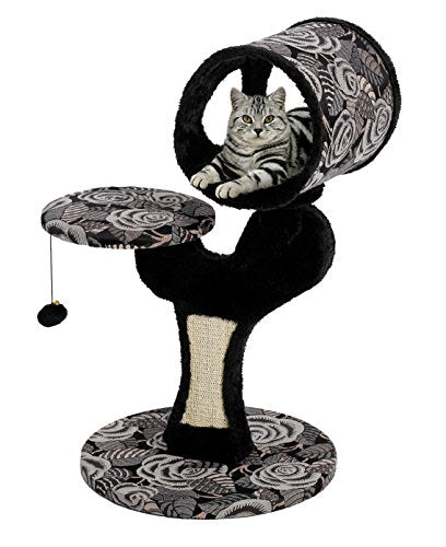 Cat Tree Salvador Feline Furniture (Salvador Cat Furniture, Black Pattern)