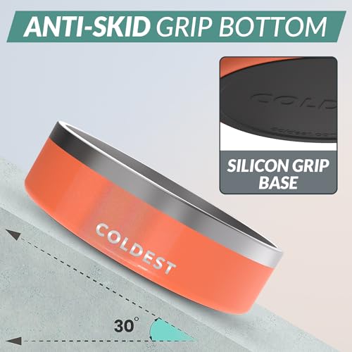 Coldest Dog Bowl (42 oz / Candy Red Glitter)