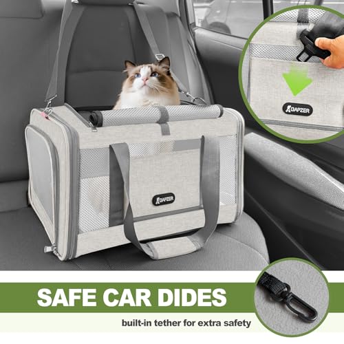 Cat Carrier American Airline Approved 18x11x11 (Beige / 18.0"L x 11.0"W x 11.0"H)