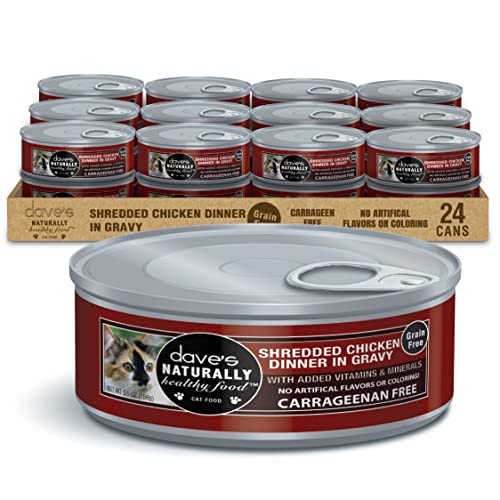 Wet Cat Food Shredded Chicken Dinner (5.5 Ounce (Pack of 24))