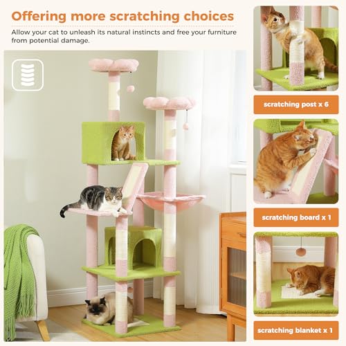 Pink Cat Tower (XL-70" / Pink)